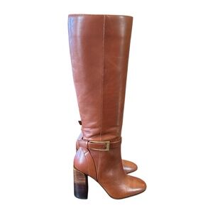 Vince Camuto Joanel Burnished Leather Knee High Heeled Boots NEW Size 5